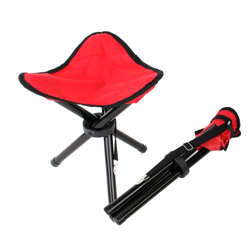 싸파 삼각 접이식 캠핑의자 레드 大형 낚시 등산 의자